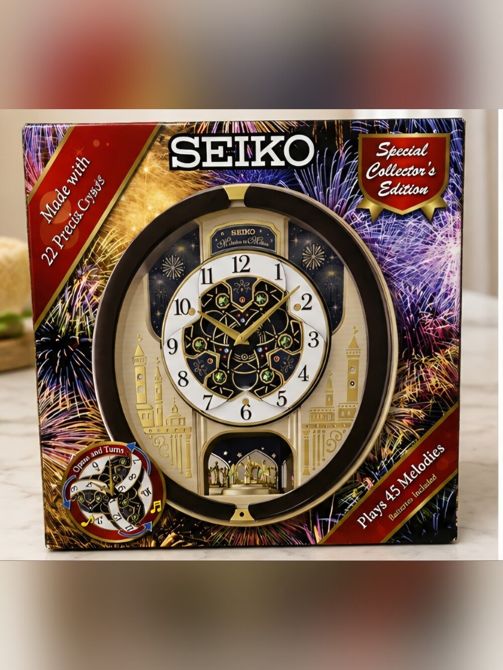 Seiko Melodies in Motion Special Collector’s Edition Musical Wall Clock 45 Songs